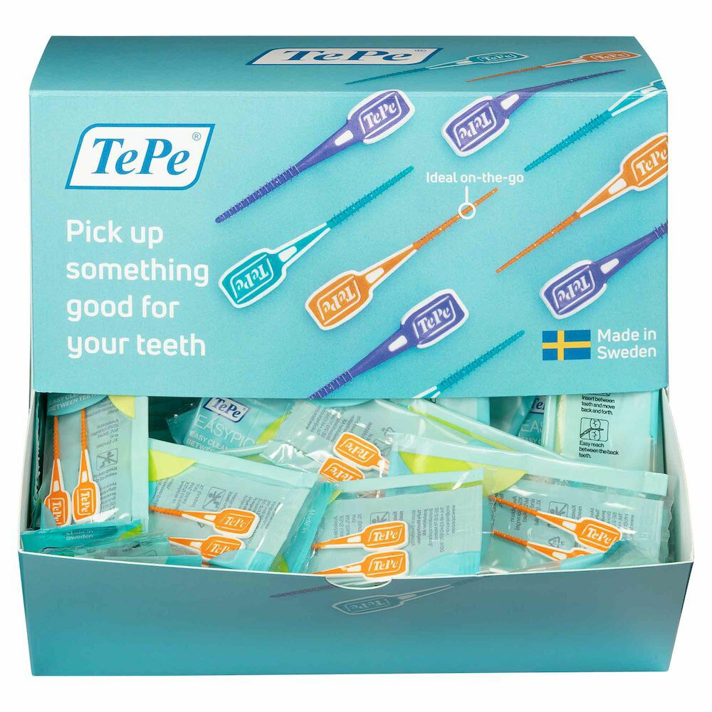 TEPE EasyPick dentální párátka XS/S (oranžová) BOX, 200ks