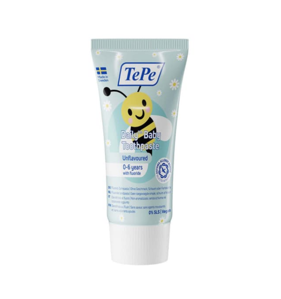 TePe Daily Baby zubní pasta 0-6 let (bez příchuti), 50ml