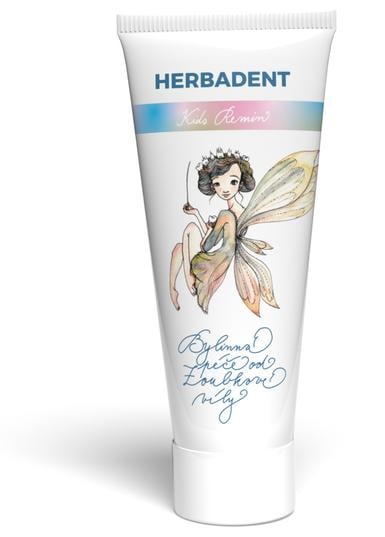 Herbadent KIDS gelová bylinná zubní pasta s fluoridy (bez krabičky), 75g