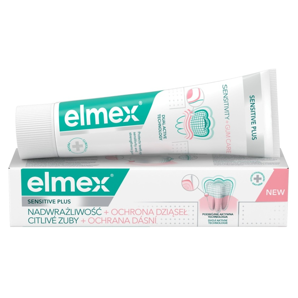 Elmex Sensitive Plus Sensitivity + Gum Care zubní pasta, 75ml