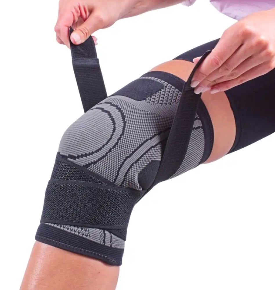 Kompresní bandáž na koleno (černá), 1 ks M