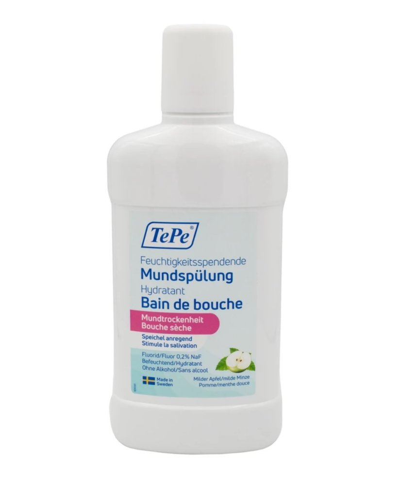 TePe Dry Mouth ústní voda pro suchá ústa (máta/jablko), 500ml