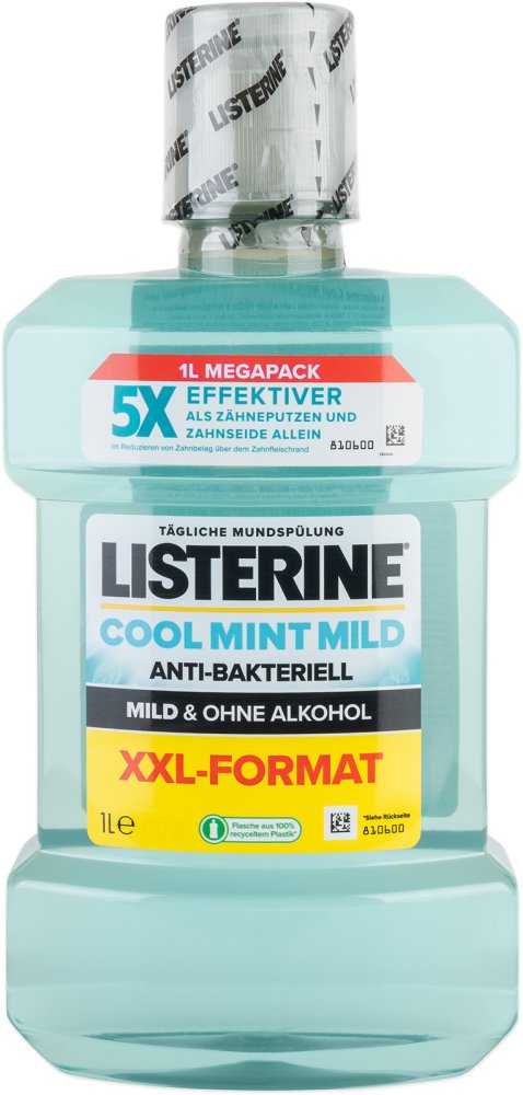Listerine Cool Mint Mild ústní voda, 1000 ml