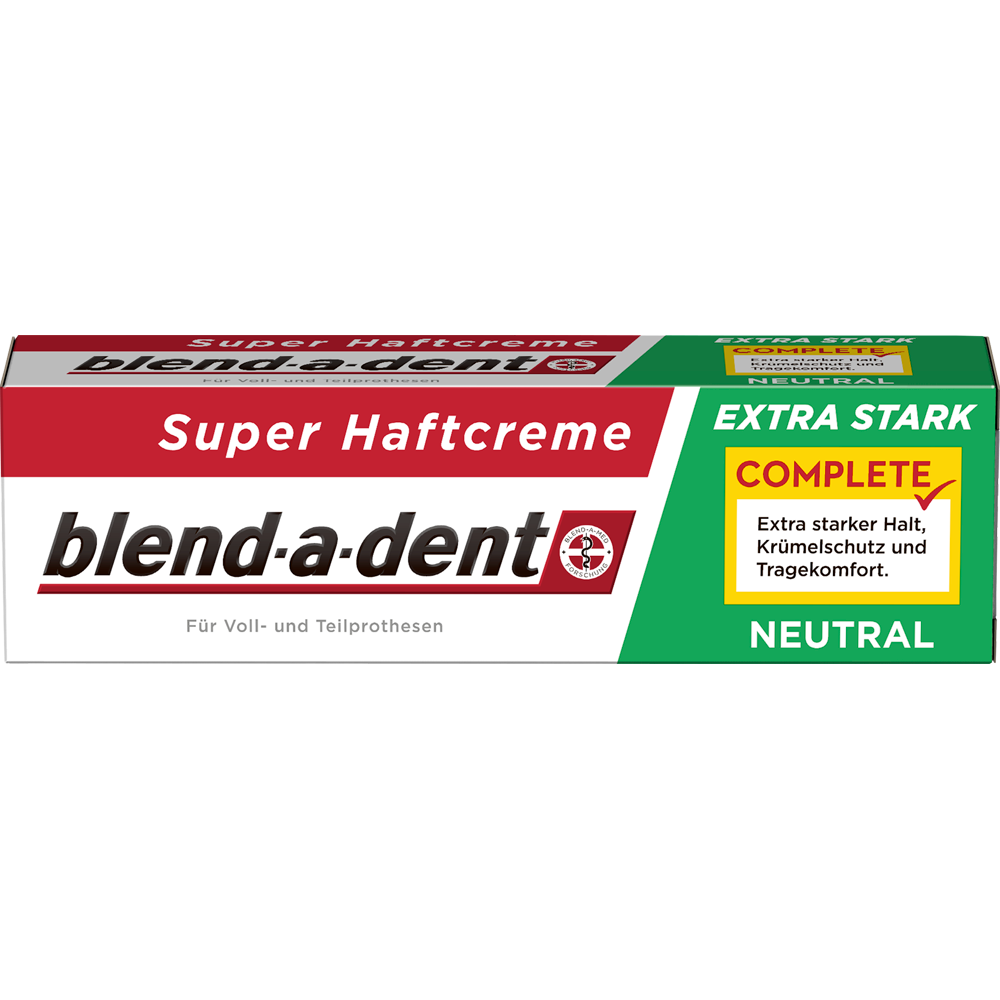 Blend-a-dent lepící krém na zubní náhrady extra silný NEUTRAL, 47g