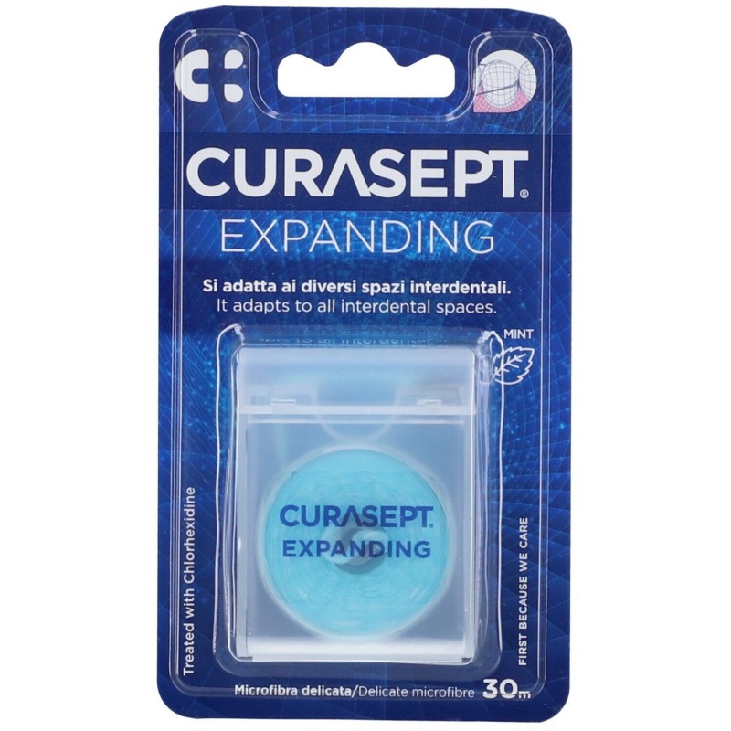 CURASEPT Floss expandující dentální nit (mint) + CHX, 30m