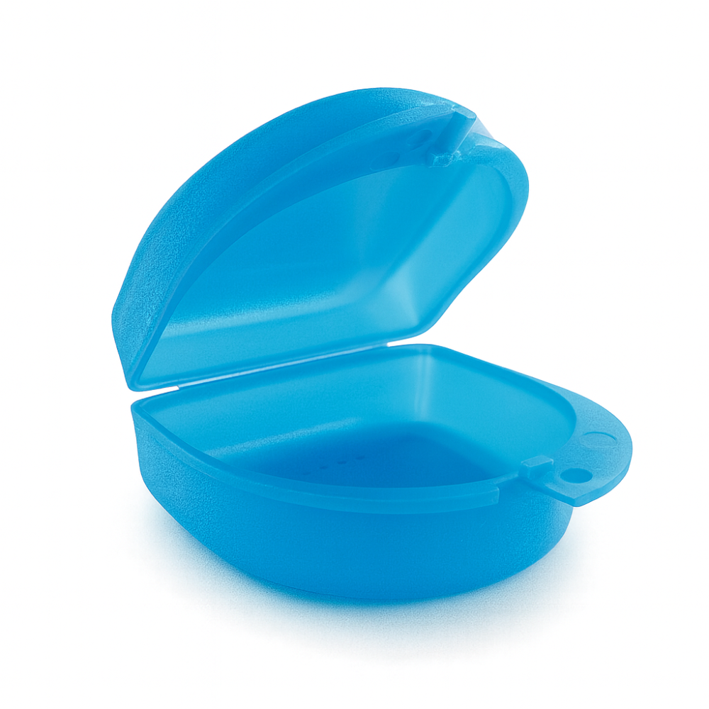 PURE krabička na rovnátka / náhrady (světle modrá), 1ks