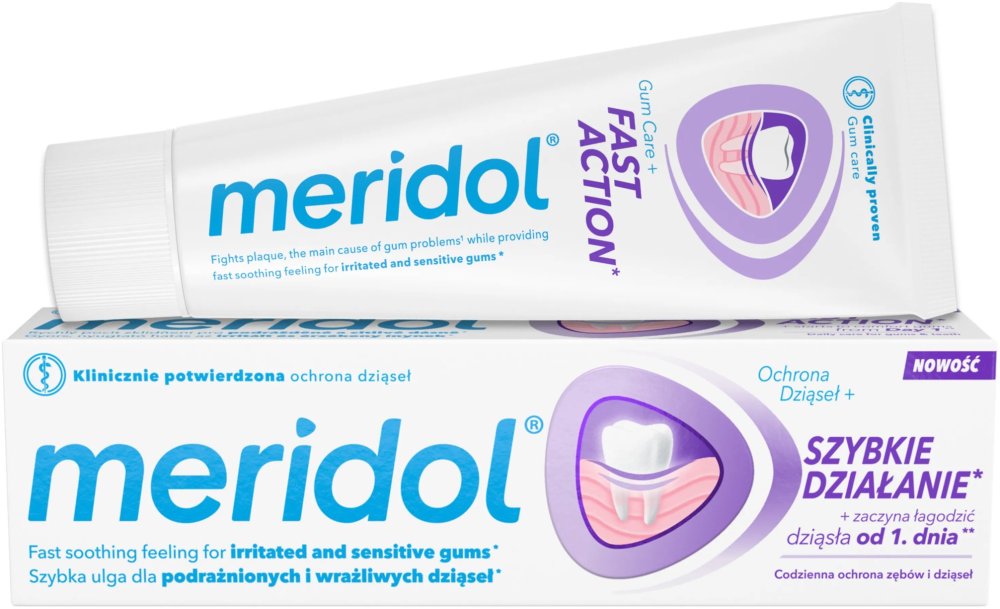 Meridol Fast Action zubní pasta, 75ml