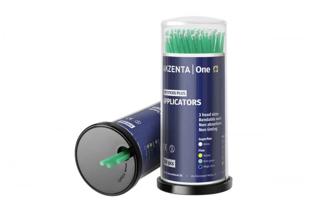 Akzenta Top Sticks štětečky Fine (zelené), 4x100ks