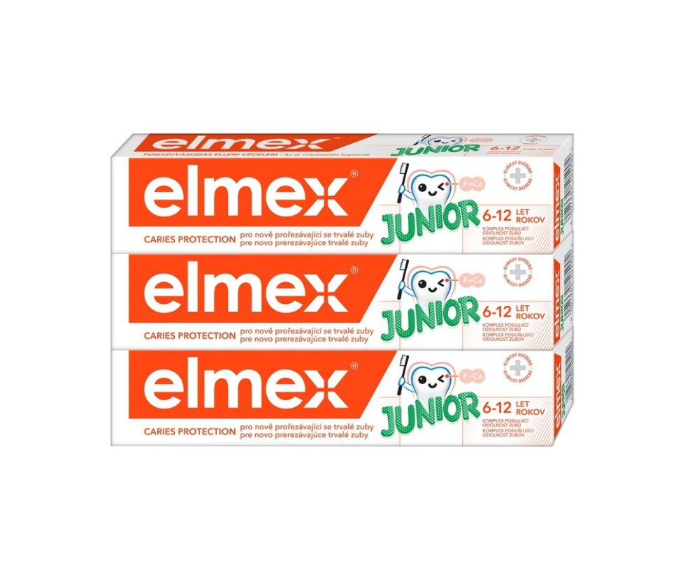 Elmex Junior zubní pasta, 3x75ml