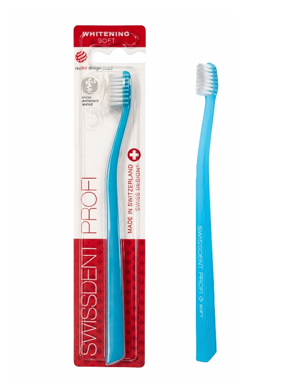 Swissdent Profi Whitening zubní kartáček ledově modrý (SOFT)