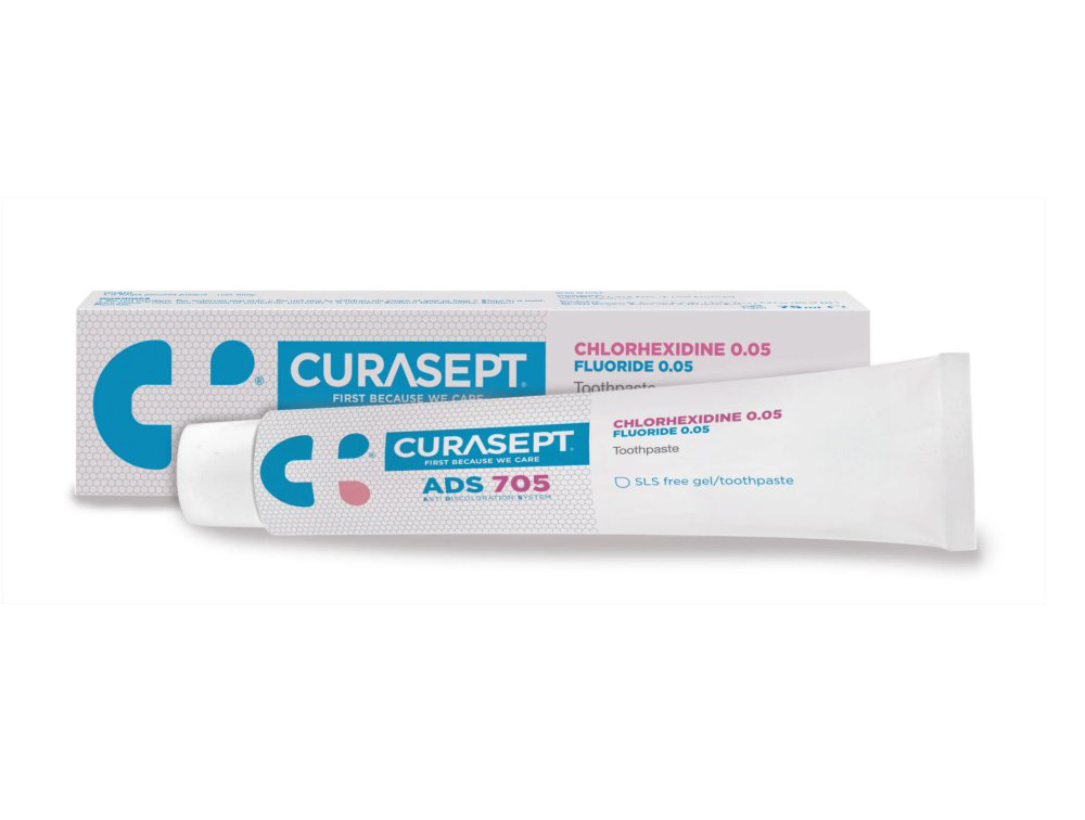 CURASEPT ADS 705 gelová zubní pasta 0.05%CHX 75ml