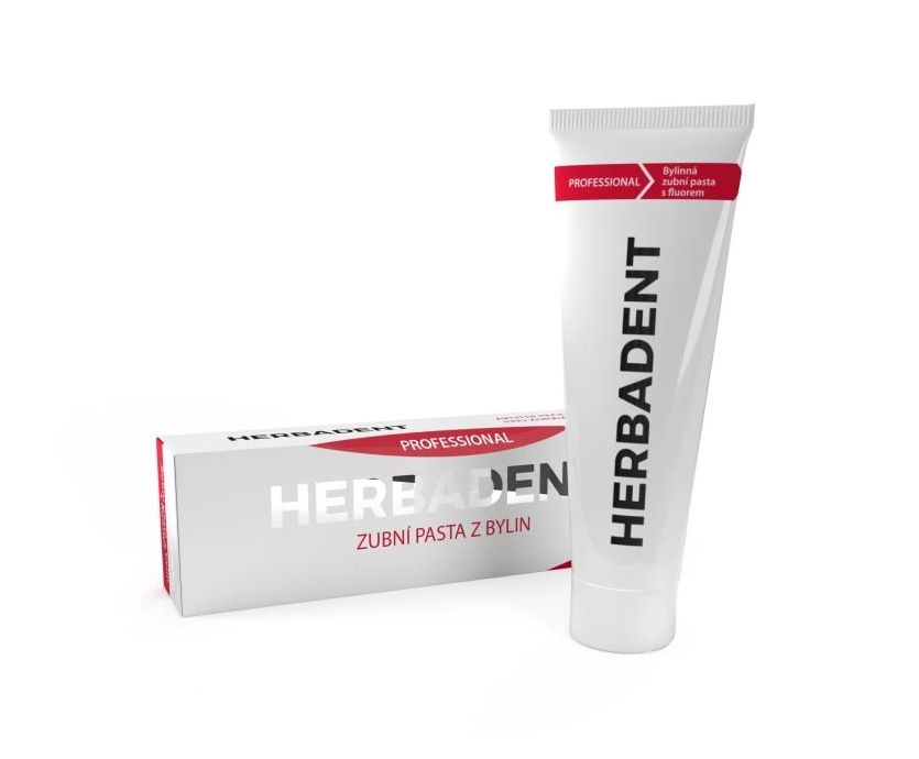 HERBADENT PROFESSIONAL Bylinná zubní pasta s fluoridy 100 g koupíte na Top-dent.cz