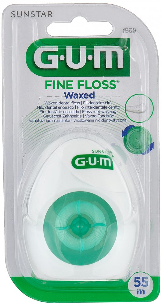 GUM Fine Floss voskovaná dentální nit, 55m