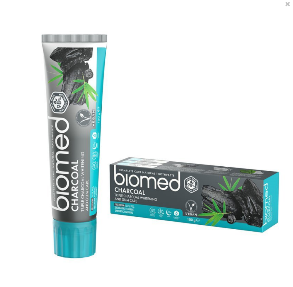 BIOMED CHARCOAL zubní pasta BIO 100g koupíte na Top-dent.cz