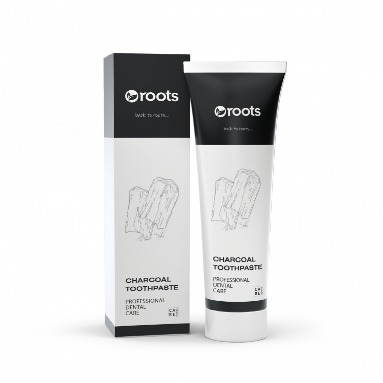 Roots Charcoal zubní pasta s aktivním uhlím, 100ml