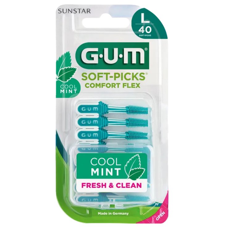 GUM Soft-Picks Comfort FLEX pogumovaná párátka MINT (large), 40 ks