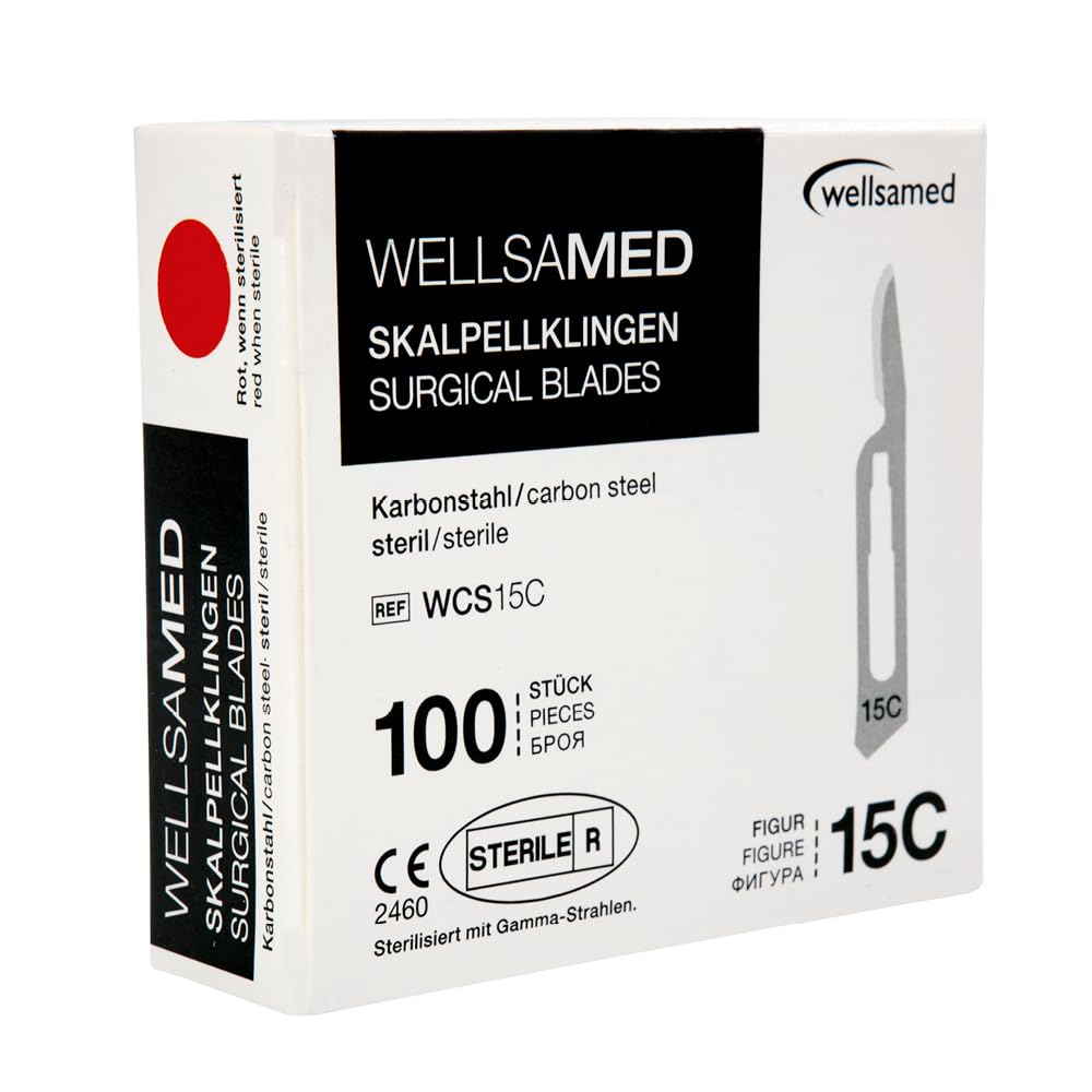 Levně Wellsamed skalpelové carbonové čepelky fig. 15C, 100 ks