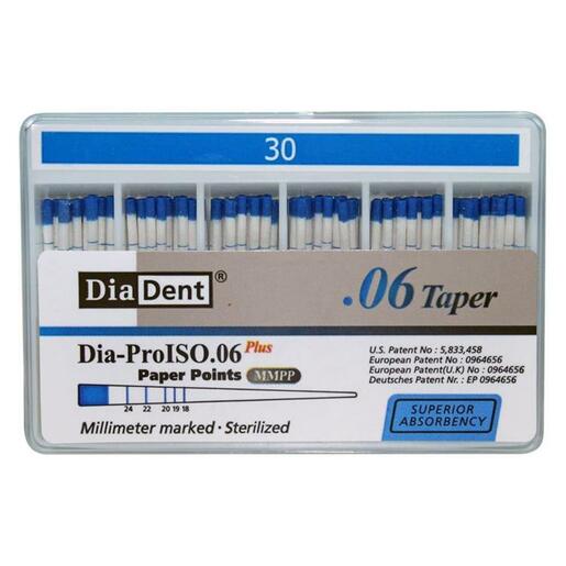 Levně DiaDent papírové čepy ProISO Plus .06 / 28mm (ISO 30), 100ks