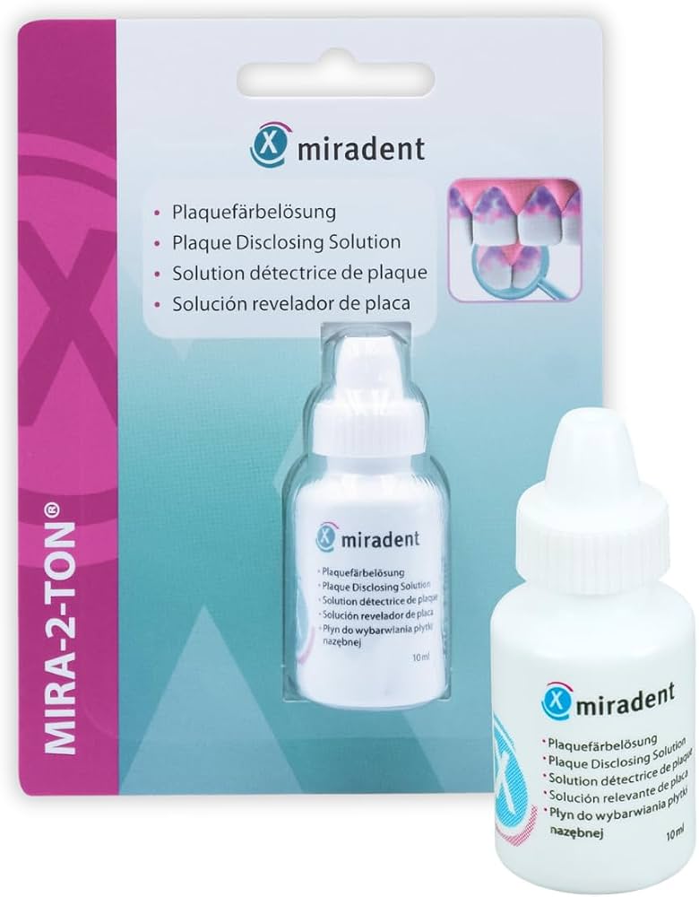 Miradent Mira-2-ton roztok pro indikaci plaku 10 ml