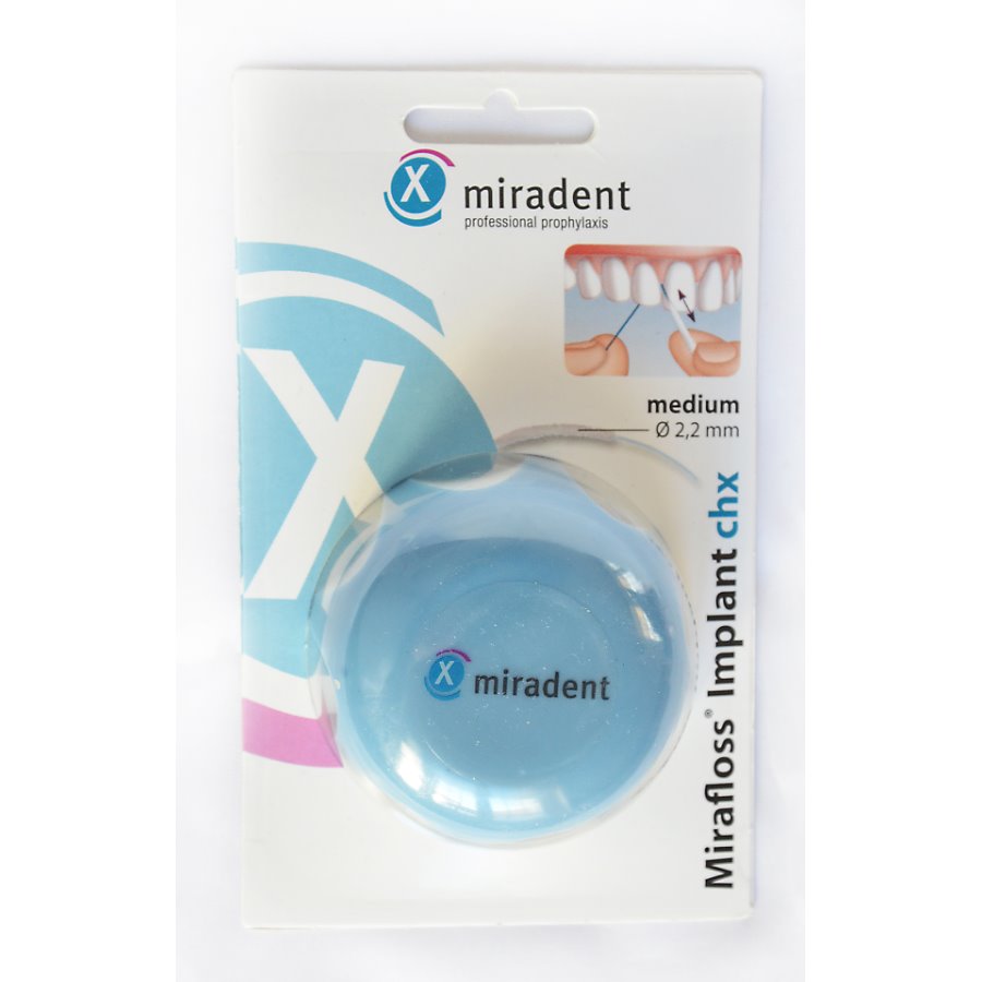 Mirafloss zubní nit s CHX 2,2 mm, 50ks