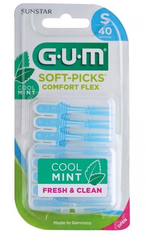 GUM Soft-Picks Comfort FLEX pogumovaná párátka MINT (small), 40 ks