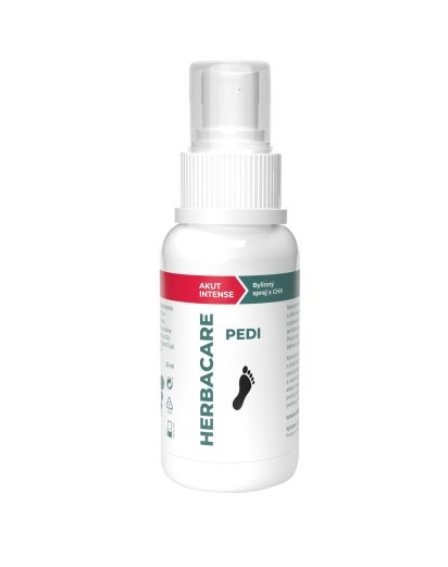 HERBACARE Pedi Akut bylinný sprej s CHX (0,3%) na nohy a nehty, 25 ml