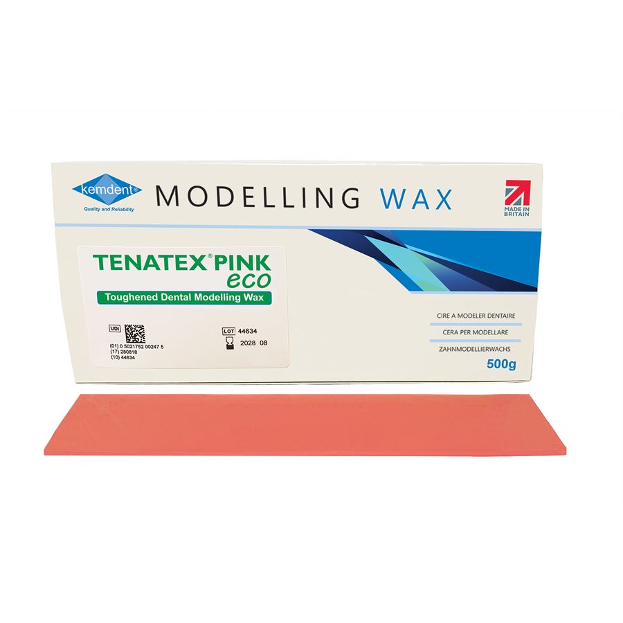 Levně Tenatex Eco modelovací vosk růžový 187 x 88 x 1,5mm (24 plátků), 500g