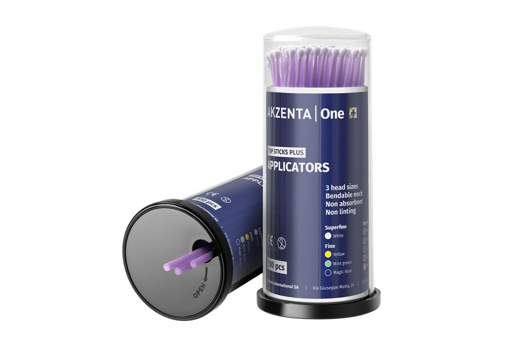 Levně Akzenta Top Sticks Plus Micro aplikátory REGULAR (fialové), 4x100ks