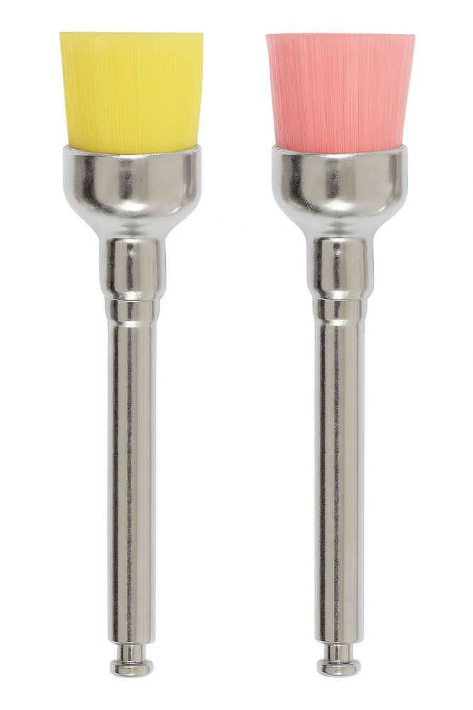 Levně Premium Plus X-SOFT Profylaktické nylonové kartáčky - Mini Cup (MIX), 100ks