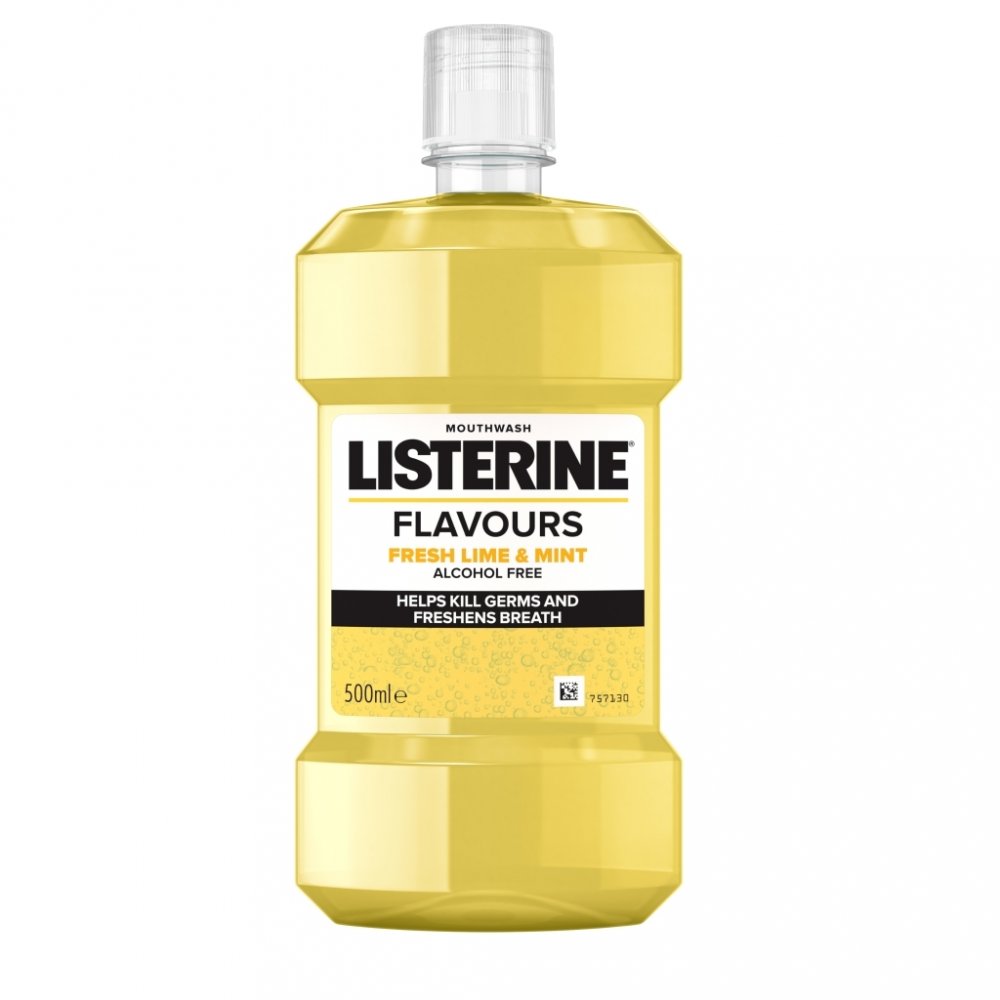 Listerine Flavours Fresh Lime & Mint ústní voda, 500ml