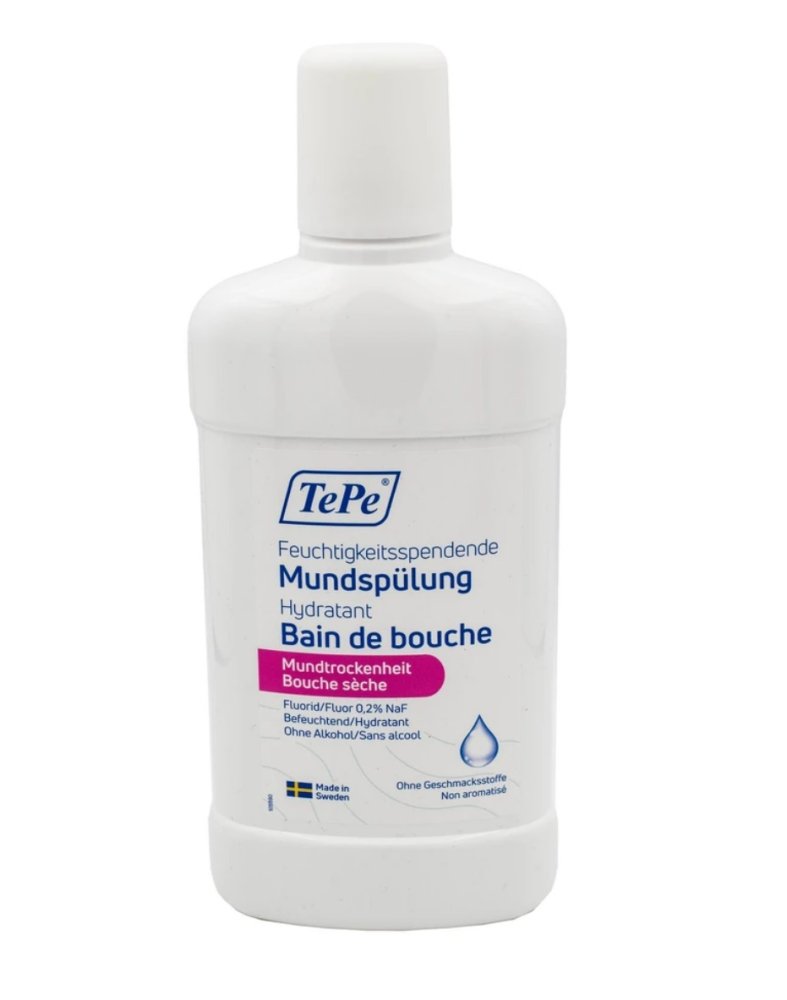 TePe Dry Mouth ústní voda pro suchá ústa (bez příchuti), 500ml