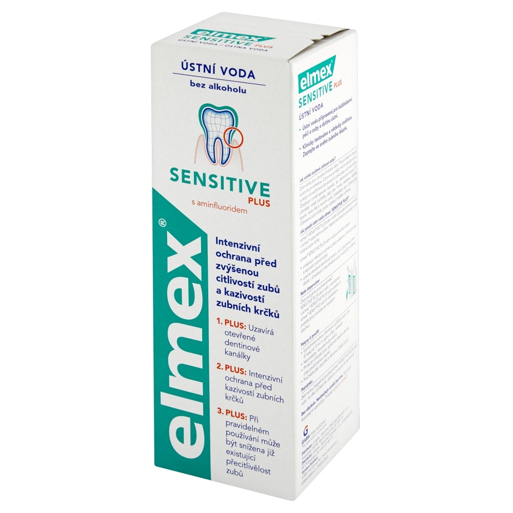 Elmex Sensitive Plus ústní voda, 400 ml