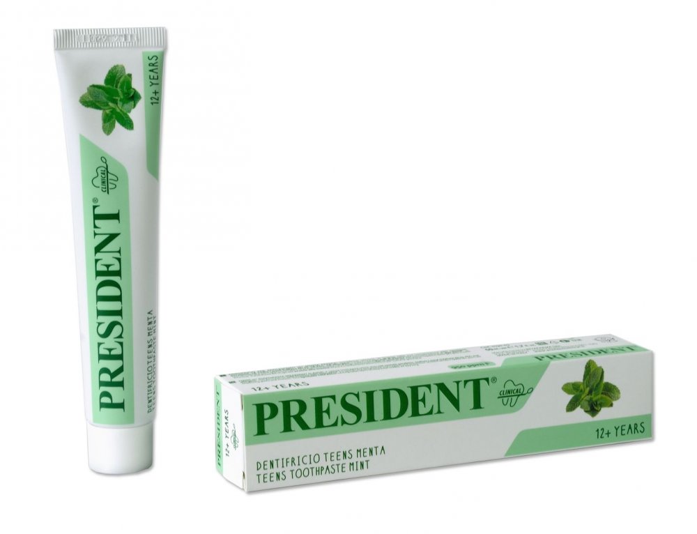 PresiDENT Teens dětská zubní pasta od 12let (máta), 50ml