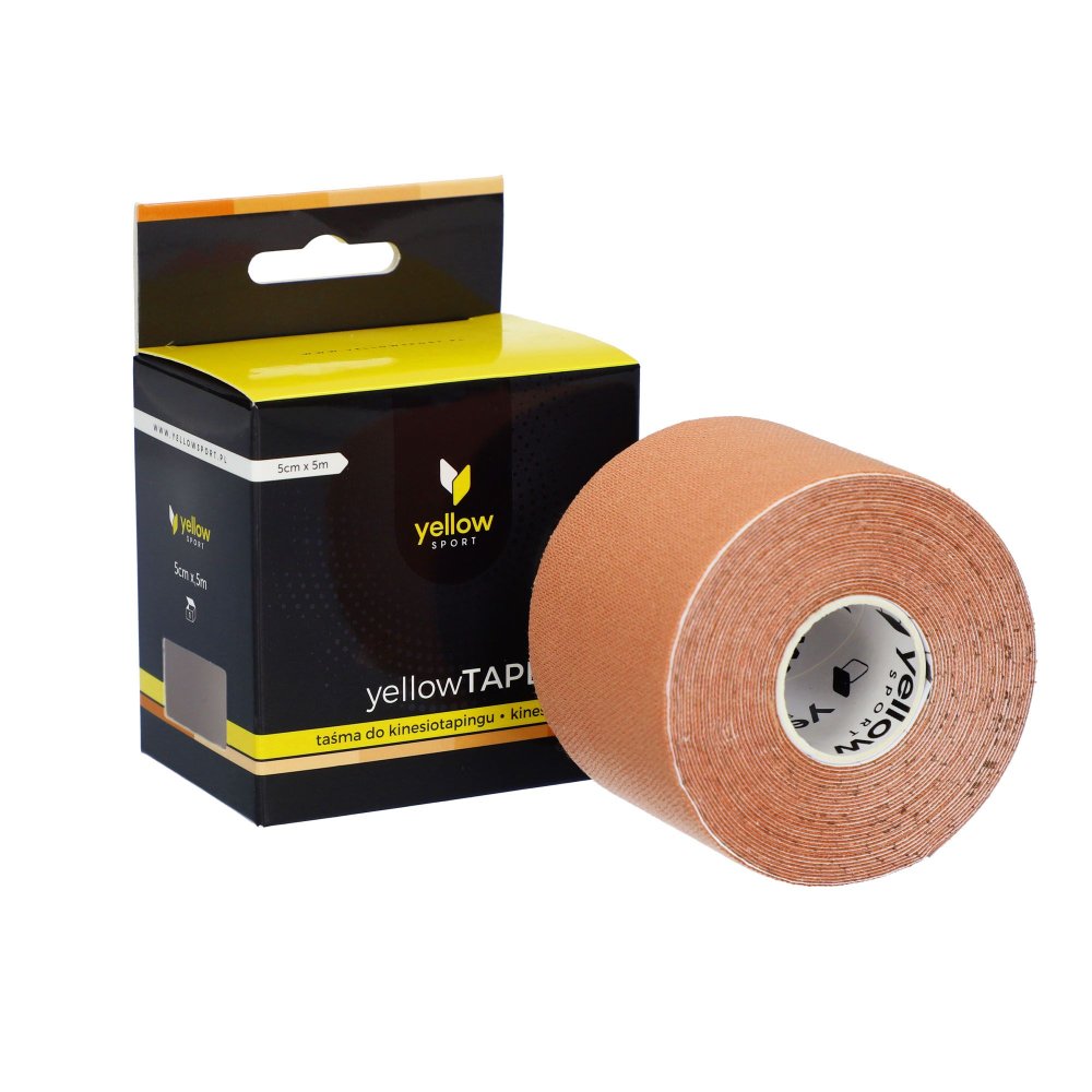 yellowTAPE Kineziologický tejp, 5cm x 5m (tělová)