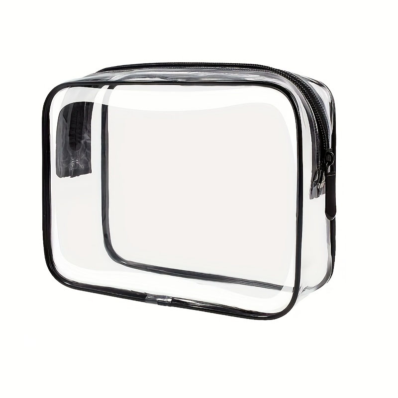 Levně Cestovní PVC taštička (transparent+černá)