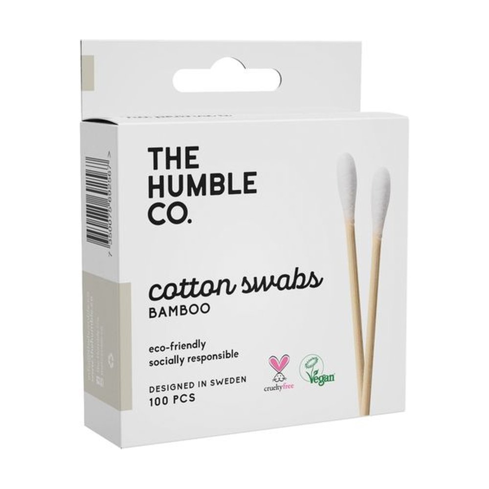 Levně Humble vatové jednorázové bambusové tyčinky 7cm (bílé), 100 ks