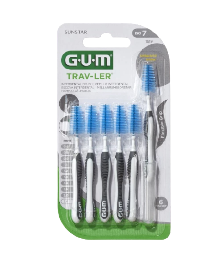 GUM Trav-ler mezizubní kartáčky 2,6 mm (černé), 50ks