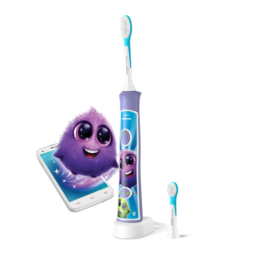 Philips Sonicare for Kids HX6322/12 dětský sonický zubní kartáček fialový koupíte na Top-dent.cz