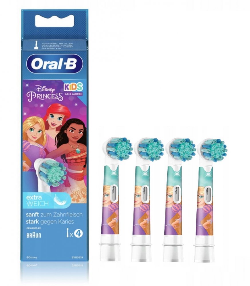 Oral-B Kids EB10S-4 Extra soft náhradní hlavice Princess, 4ks