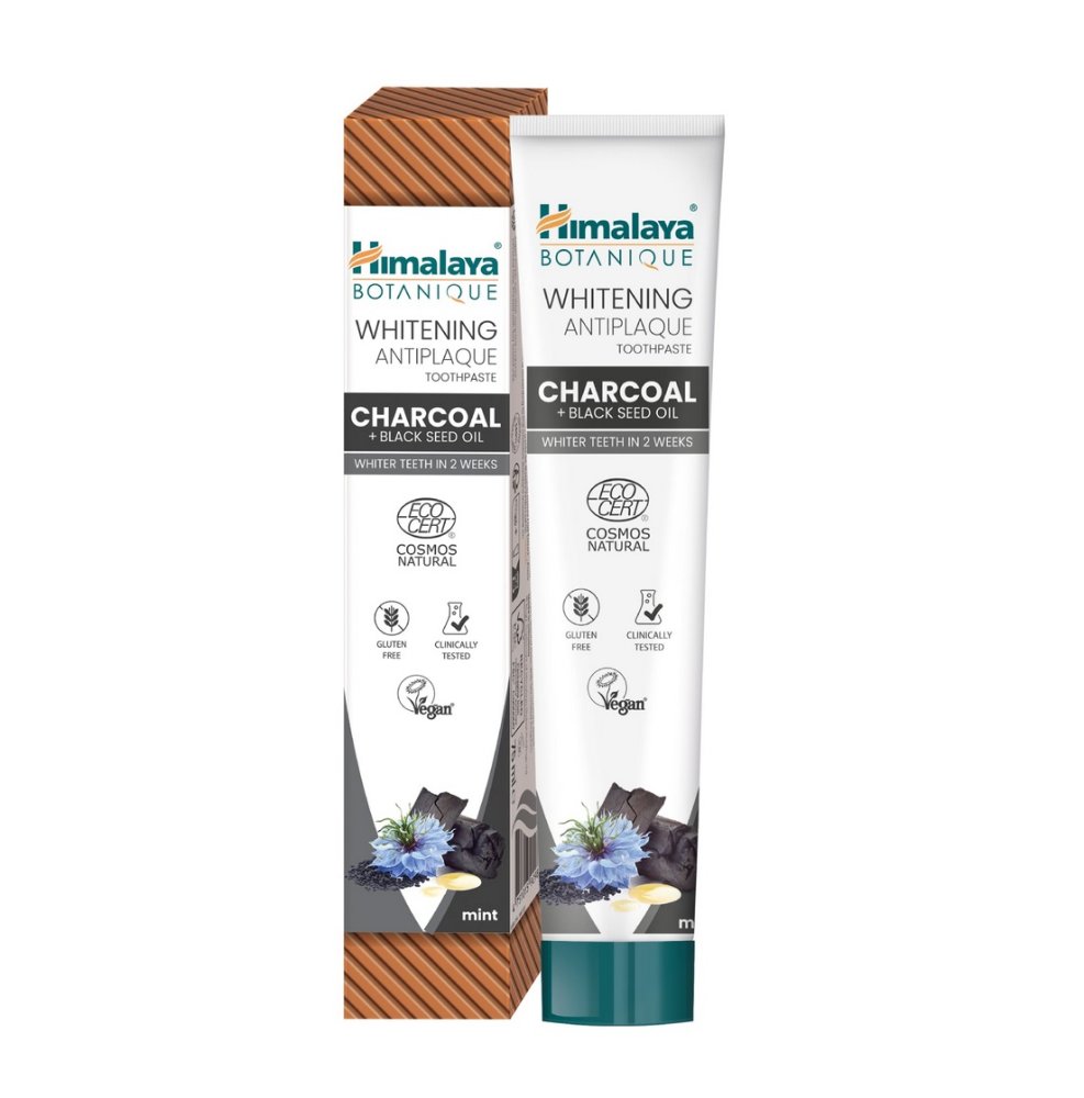 Himalaya Botanique Charcoal Antiplaque bělící zubní pasta , 75ml koupíte na Top-dent.cz