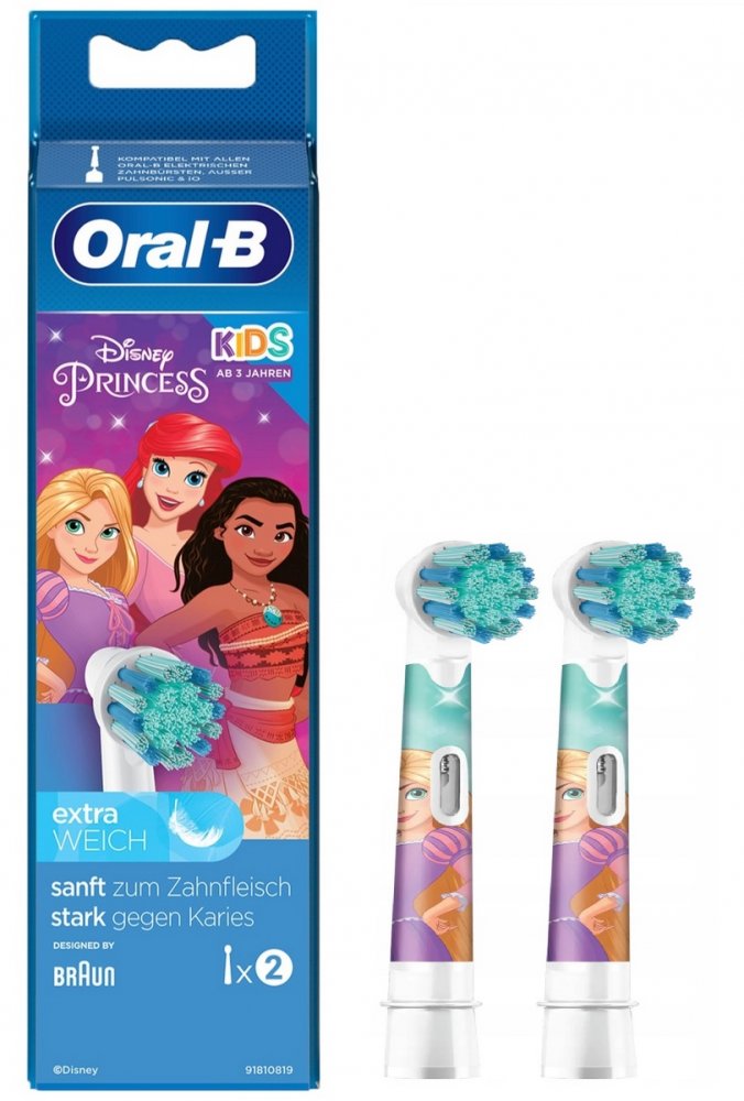 Oral-B Kids EB10S-2 Extra soft náhradní hlavice Princess, 2ks