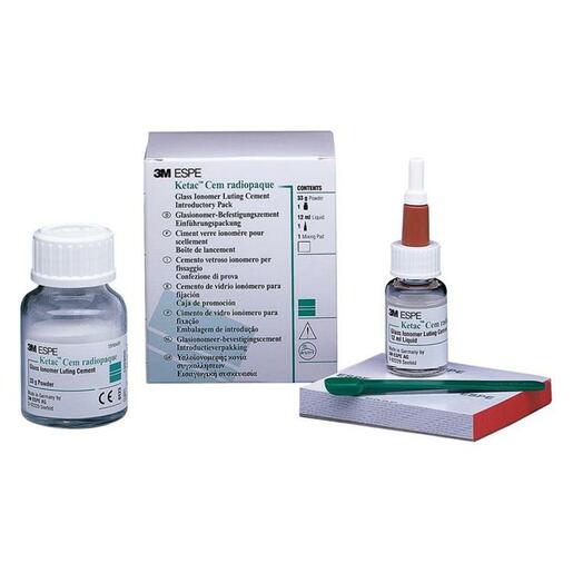 Levně Ketac™ Cem RTG kontrastní skloionomerní fixační cement SET, 33g + 12ml