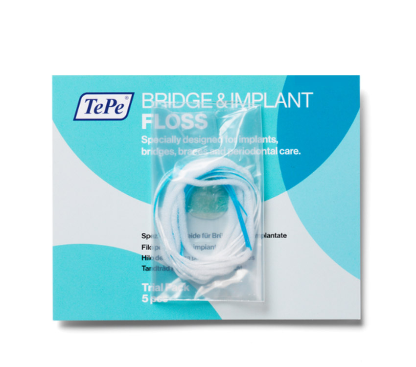 TePe Bridge & Implant Floss zubní nit, 5ks (sáček)