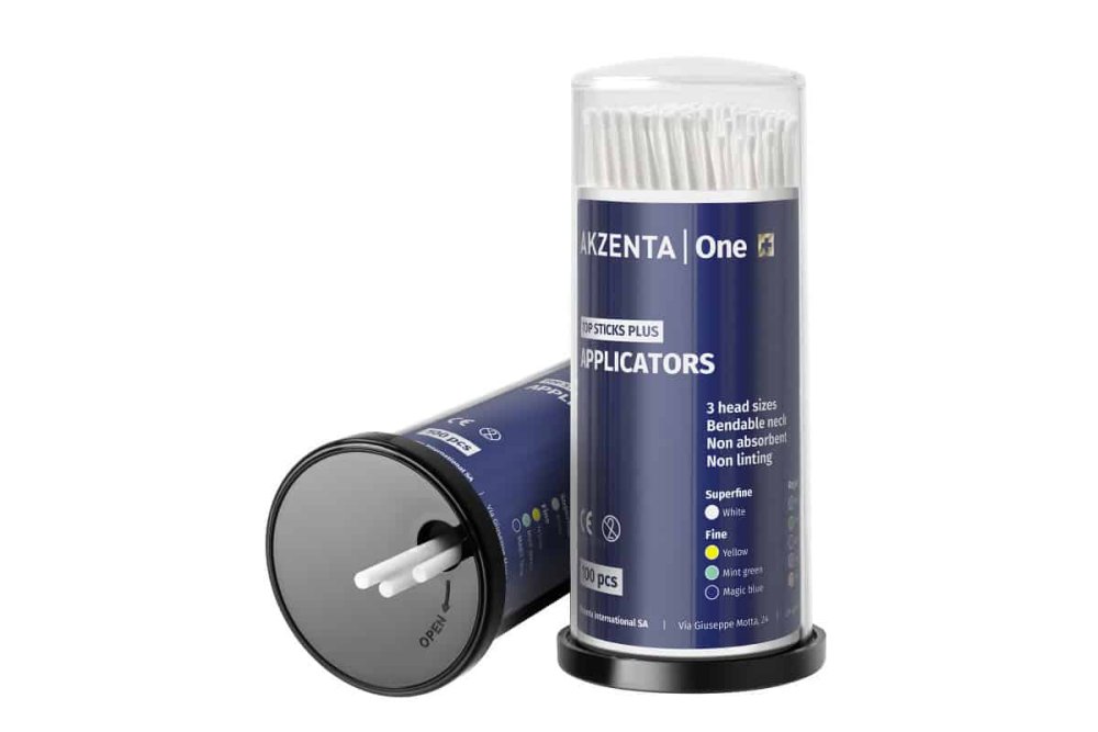 Levně Akzenta Top Sticks Plus Micro aplikátory SUPER FINE (bílé), 4x100ks