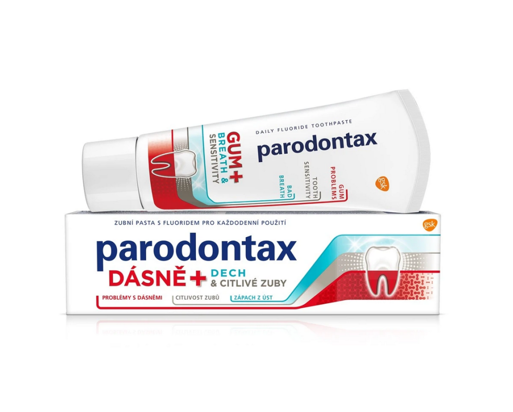 Parodontax Gum+Breath & Sensitivity Whitening zubní pasta, 75ml