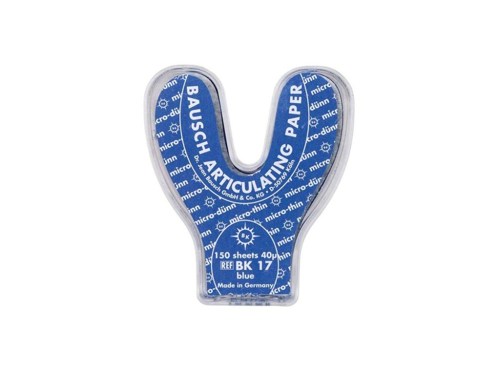 Bausch Arti-Check 40µ artikulační papír podkova (modrý), 150 ks