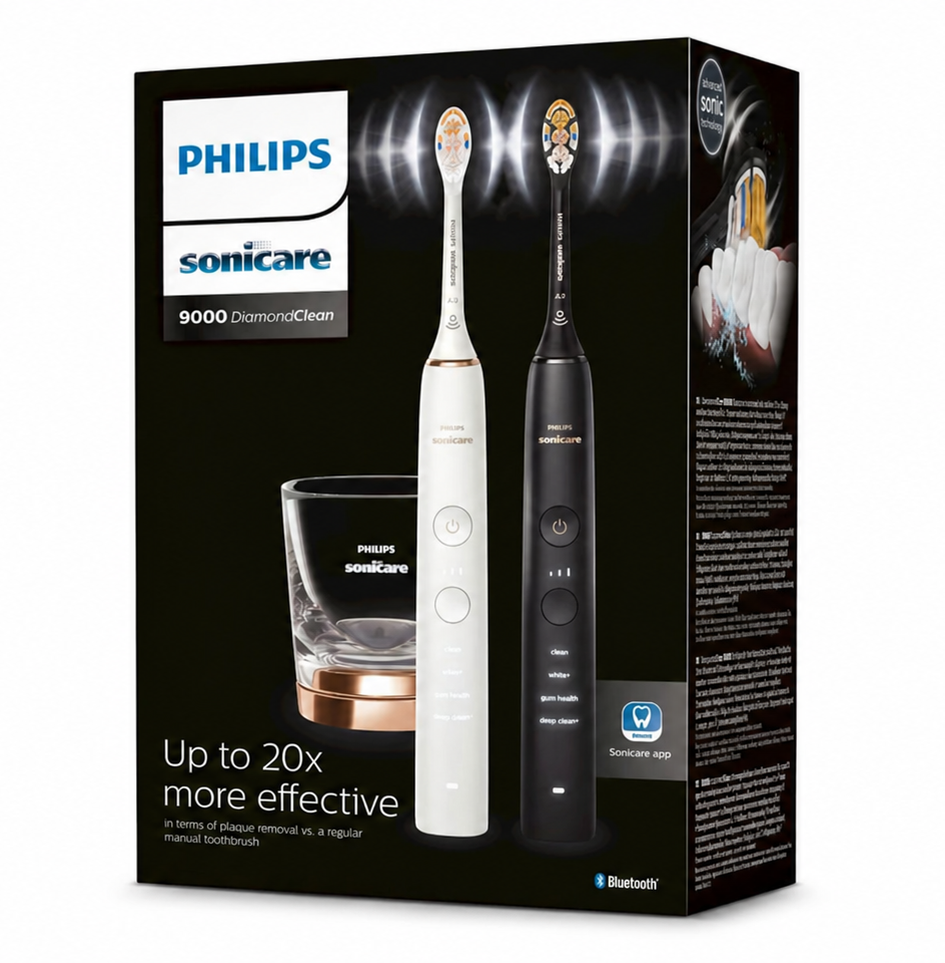 Philips Sonicare 9000 DiamondClean HX9914/69 Black/RoseGold DUO