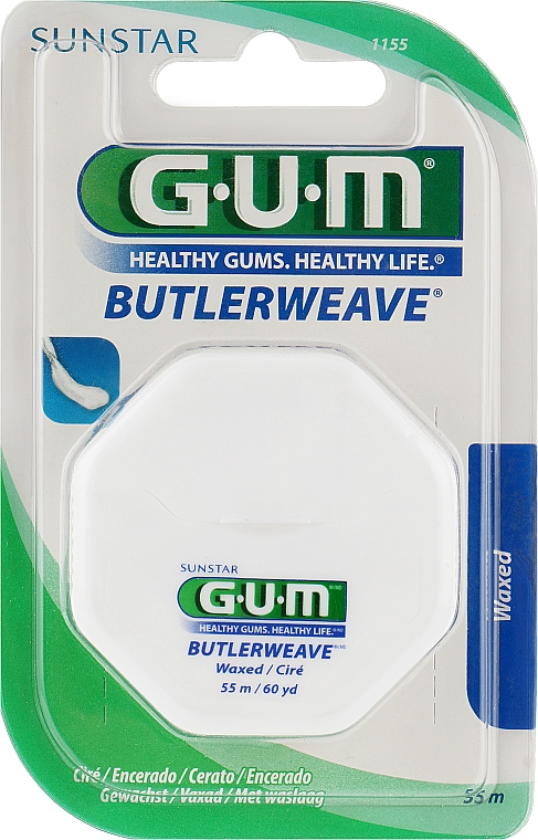 GUM Butlerweave voskovaná dentální nit, 55m