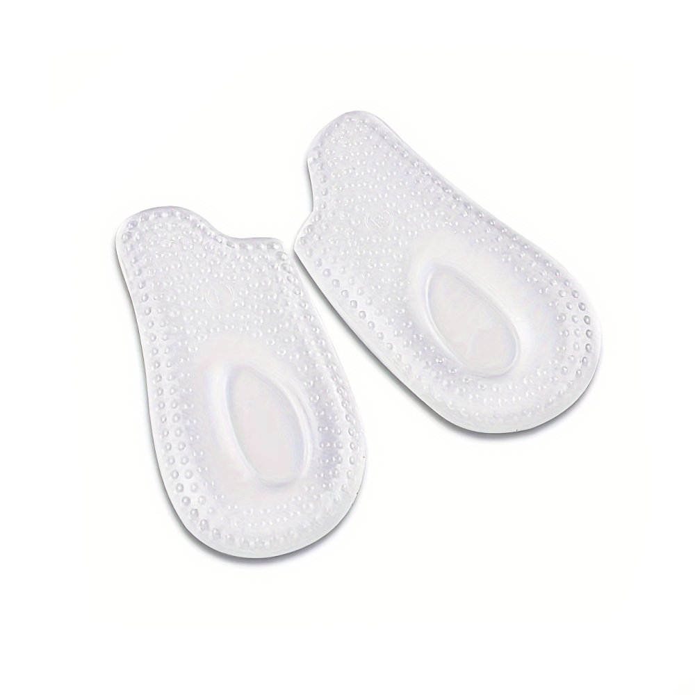 Levně Gelové podpatěnky anatomické masážní (transparent), 2 ks