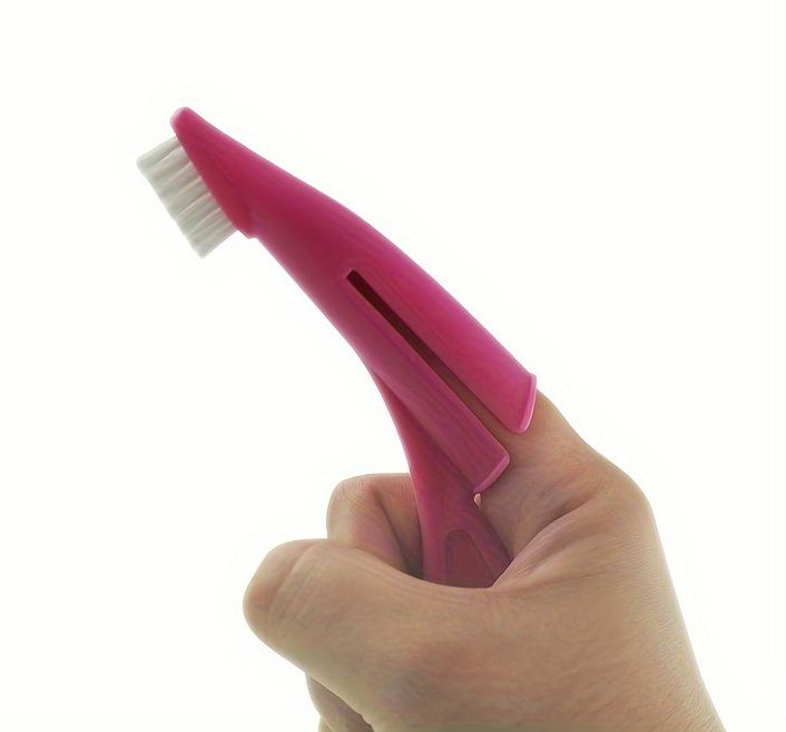 Zubní kartáček pes / kočka prstový s úchytem, 1 ks